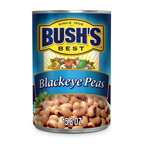 Bush's Blackeye Peas, Canned Black Eyed Peas, 15.8 oz - Walmart.com