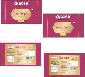 KHAOSA Soan Papdi Veg Ghee 200g | Indian Soft Flaky Sweets | Indian ...