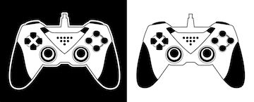 Game controller vector illustration. video game sports technology ...
