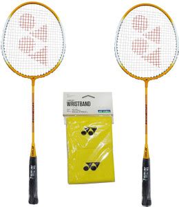 YONEX Beginner Play Badminton Racquet Combo (2 Racquet, 2 Wrist Band ...