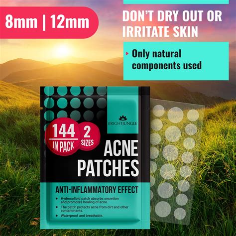 Buy BRIGHTJUNGLE Acne Pimple Healing Patch for Face - Absorbing Cover ...