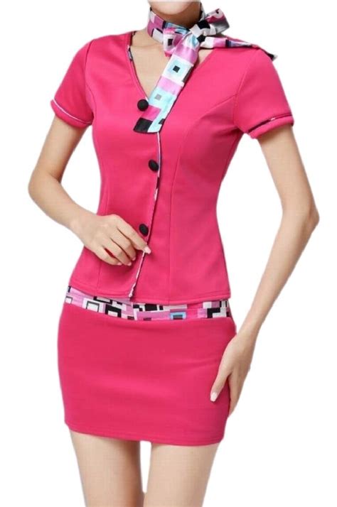 Buy jiejiegao Women's Sexy Summer Stewardess Uniform Massage Workwear ...