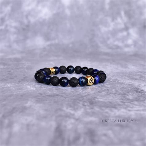 Buy Trinity Magic - Blue Tiger's Eye & Lava Bracelets Online at Keeta ...