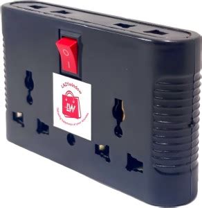 LAZYwindow Multipin socket 2x2pin 2x3pin Black 6 A Three Pin Socket ...