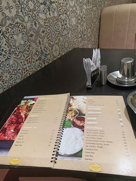 Menu at ANJAPPAR CHETTINAD A/C RESTAURANT, Pudukkottai