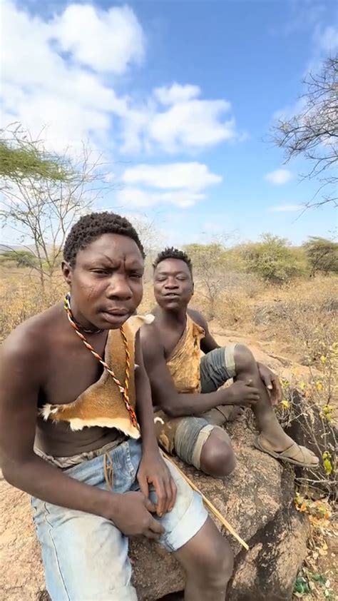 Hadzabe Tribe Adventures | Hadzabe Tribe bushmen Dudukwe & Chabba learn ...