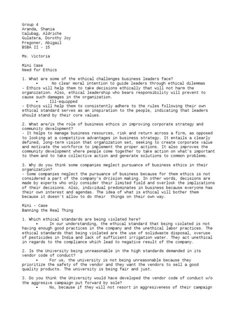 Case Study Examples Business Ethics 的图像结果