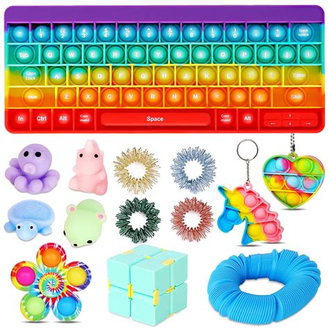 Buy i-FSK Fidget Packs Keyboard Pop, Fidget Toys Pack, Sensory Fidget ...