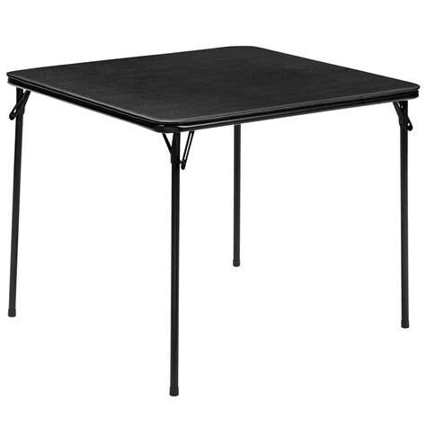 VECELO Folding Square Table, Portable Card and Game Activity Table for ...