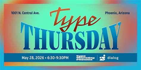 Type Thursday PHX: Connect, Learn & Grow with Fellow Designers, dialog ...