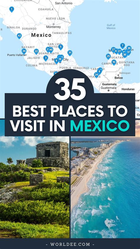 35 Mexico Travel Destinations & Places to Visit | Mexico travel ...