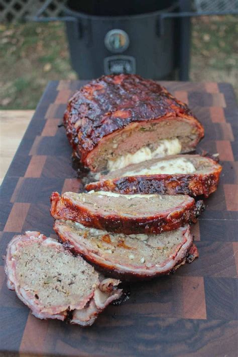 Cheese Stuffed Smoked Meatloaf | Recipe