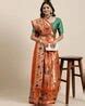 Buy Orange Sarees for Women by LEELI PEERI DESIGNER Online | Ajio.com