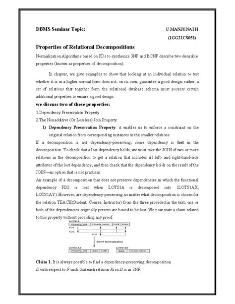 DBMS Seminar report - good luck - DBMS Seminar Topic: U MANJUNATH ...