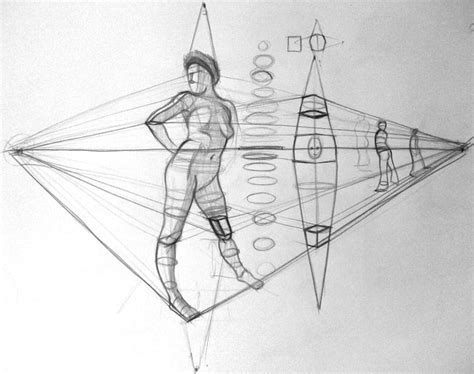 Perspective Figure Drawing at PaintingValley.com | Explore collection ...