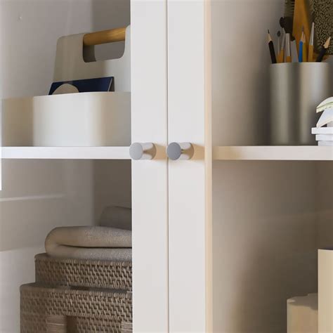 Buy Helios Soho 2-Glass Door Book Cabinet - White from Home Centre at ...
