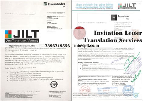 Invitation Letter Translation Services | translationservices.jilt.in