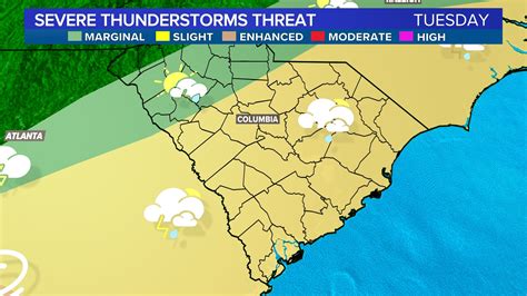 South Carolina weather Tuesday: Strong wind, heavy rain possible | wltx.com