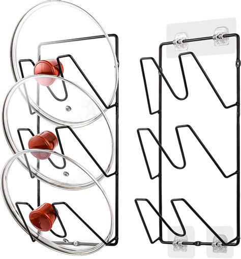Amazon.com - EXAIEW 2 Pack Pot Lid Organizer Rack, 6-Tier Pot Lids ...