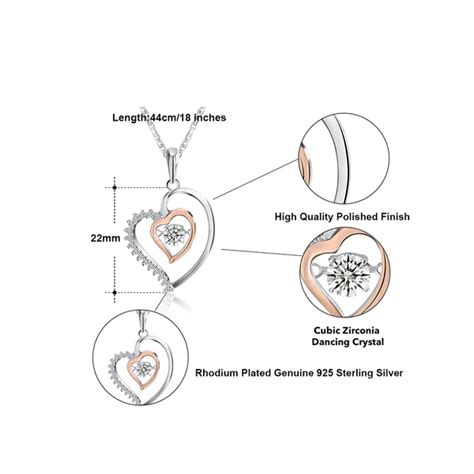 Most Unique Gift For Wife - Pure Silver Luxe Heart Necklace Gift Set ...