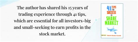 41 Tips for Success in Share Market: Strategies for Intraday, Swing ...