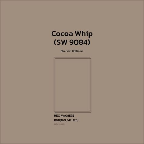 Sherwin Williams Cocoa Whip (SW 9084) Paint - color codes, matching ...