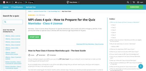 Image result for Class 4 Knowledge Test Practice BC