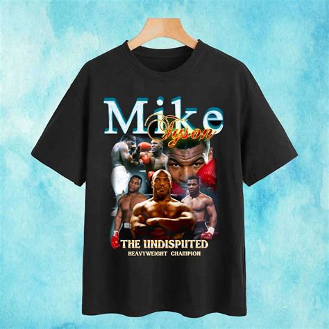 Mike Tyson Black T Shirt Merch