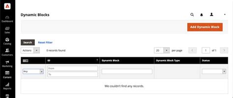 Blocos dinâmicos | Adobe Commerce