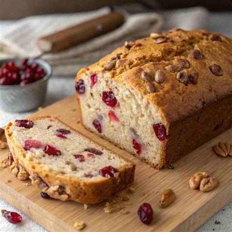 Cranberry Walnut Bread - Holiday Quick Bread