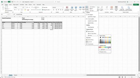 Worksheet Tab Excel 的图像结果