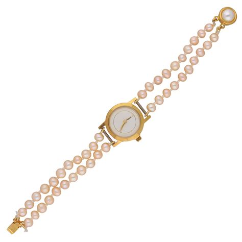 Sri Jagdamba Pearls Dealer Two String Pink Pearl Watch for Women ...