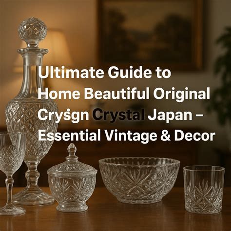 Ultimate Guide to Home Beautiful Original Design Crystal Japan ...