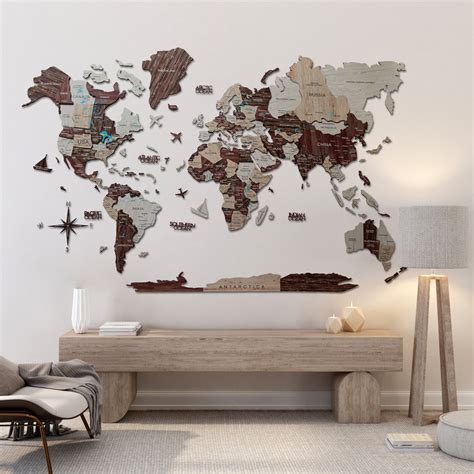 World Map Wall Art 的图像结果