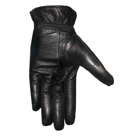 Mens black leather gloves xxl online