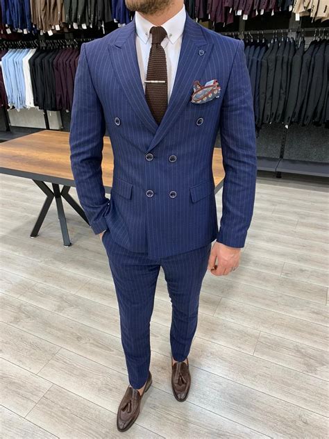 Double Breasted Pinstripe Suit