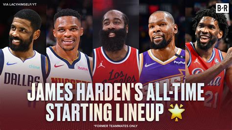 James Harden Names Durant, Kyrie in All-Time Starting 5 of Former ...