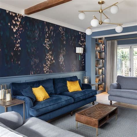 Navy Blue Inspired Living Rooms at Lachlan Legge blog