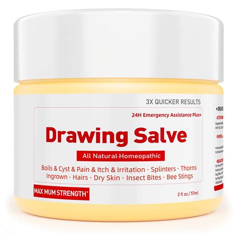 Buy Manuka Honey Tea Tree Draw Salve Soothing Cream Ointment, Boil ...