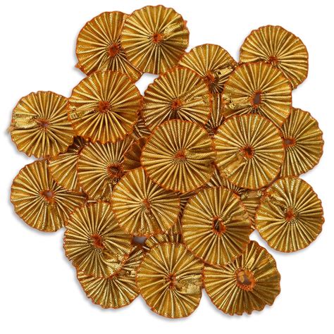EmbroideryMaterial Sew On Gota Patti Flower Appliques Patches for ...