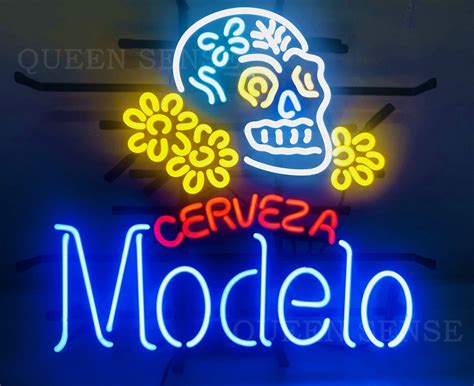 Amazon.com : Modelo Neon Sign, Neon Beer Signs For Wall Decor, Neon Bar ...