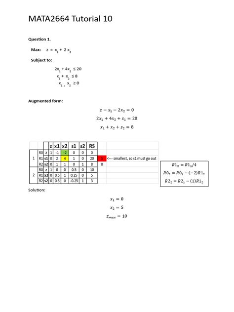Image result for 3 Exercises of Simplex Method