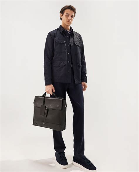 Rare Rabbit Men's Feliu Navy Plain Multi Pocket Utility Jacket