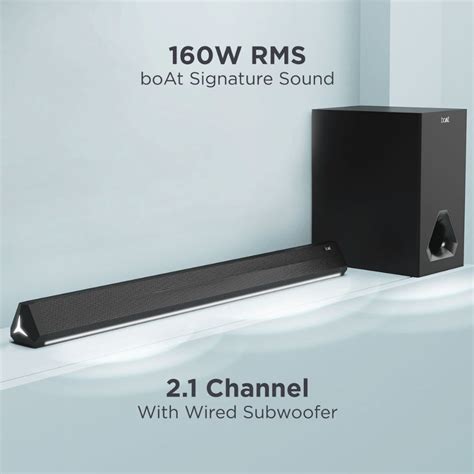 boAt Aavante Bar Aura - 160W RMS 2.1 Channel Bluetooth Soundbar with ...