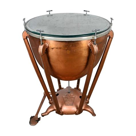 Steampunk Industrial Copper Timpani Kettle Drum Center Table by WFL ...