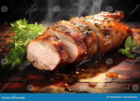 Lean Pork Tenderloin Healthy Food Background Stock Illustration - Illustration of nutritious ...