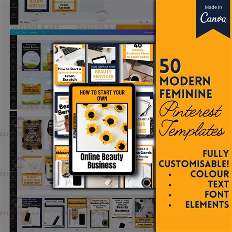 50 Modern Pinterest Templates – MasterBundles