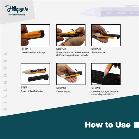Hillgrove High Non Contact Pen with Flashlight & Sound Analog Voltage ...
