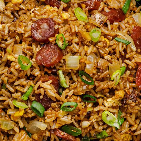 Chinese Sausage Fried Rice - Posh Journal