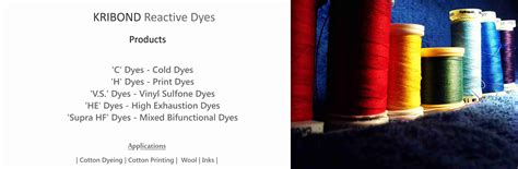 KRIBOND | Reactive Dyes | Cold Dyes | Hot Dyes | V.S. Dyes | Bi ...